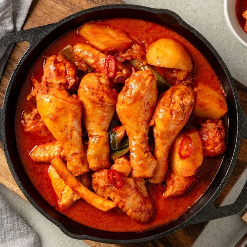 [04322] 닭한마리에 닭다리4개 사다리닭볶음탕 닭도리탕 한식 캠핑 밀키트 2인분 1.15kg