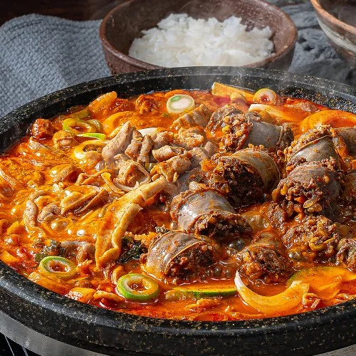[04344] 백년밥상 얼큰 순대전골 밀키트 캠핑음식 요리
