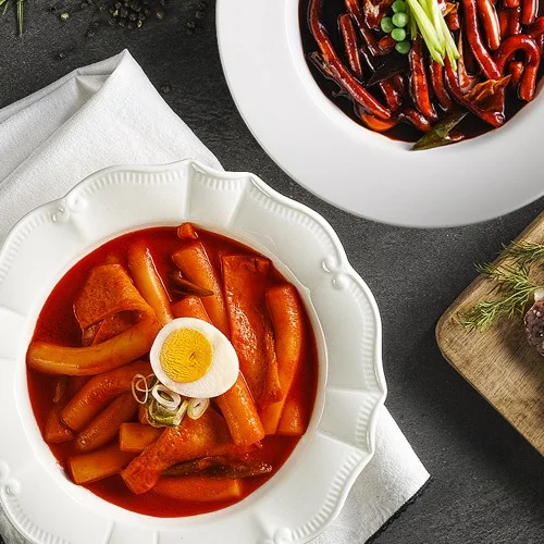 [04348] 홍코너 옛날떡볶이 매운 밀떡 1인분 밀키트 간편한 레시피