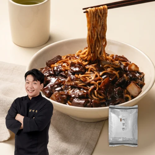 [04375] 흑백요리사 철가방요리사 도량 임태훈 셰프 짜장면 2인분 중식 캠핑 밀키트 800g, 1개