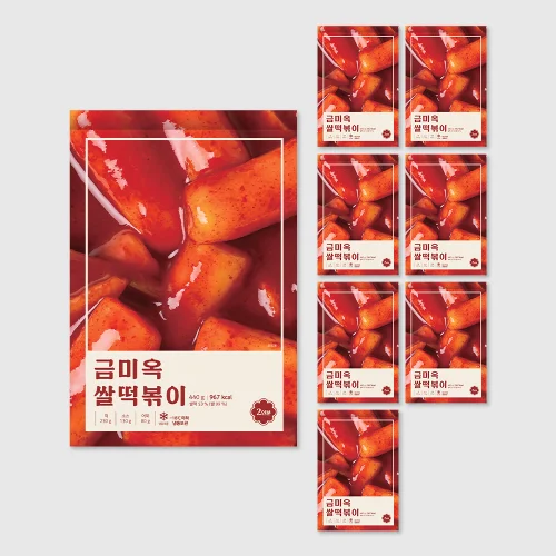 [04387] 금미옥 쌀떡볶이 440g, 8개