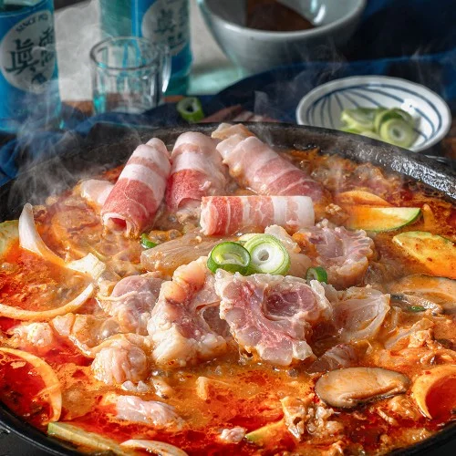 [04401] 백년밥상 스지 우삼겹 된장전골 밀키트 캠핑음식 요리