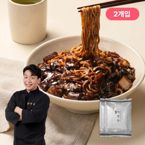[04415] 흑백요리사 철가방요리사 도량 임태훈 셰프 짜장면 2인분 중식 캠핑 밀키트 800g, 2개