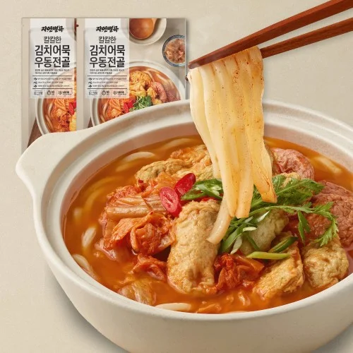 [04426] 자연별곡 칼칼한 김치어묵 우동전골 630g, 2개