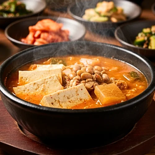 [04431] 청국장 찌개 밀키트 간편식 요리 국물 음식 가정 집밥 캠핑 300g, 5개