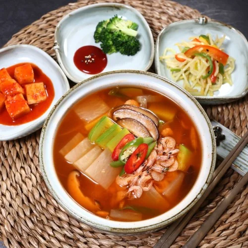 [04434] 금강수림 민물 새우탕 1kg 캠핑 글램핑 낚시 간편식 밀키트 맛집 [2 - 3인분]