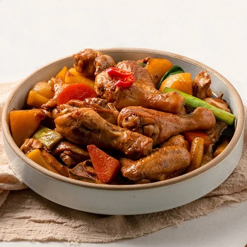[04448] 닭집 사다리간장찜닭 매운맛(신라면보다 쪼끔 매콤) 1.1kg 2인분