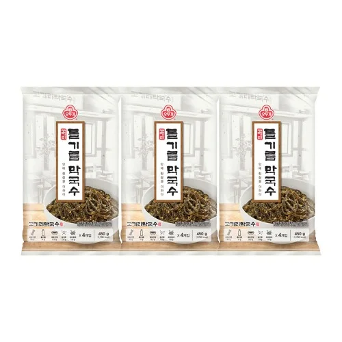 [04454] 오뚜기 고기리 들기름막국수 450g, 3개
