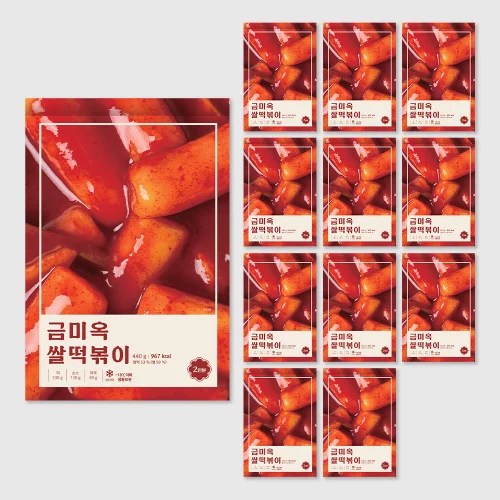 [04455] 금미옥 쌀떡볶이 440g, 12개