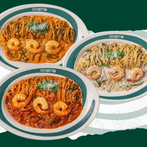 [04462] 그로또 파스타 양식 밀키트 3종 SET (멕시코크림 + 해산물토마토 + 생크림새우) 간편식