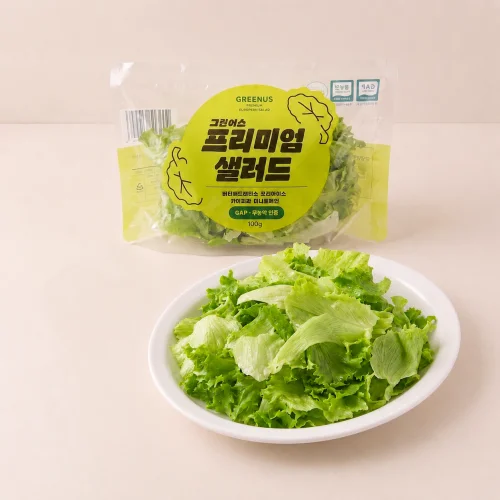 [04580] 그린어스 프리미엄 유러피안 샐러드 5팩 무농약 친환경