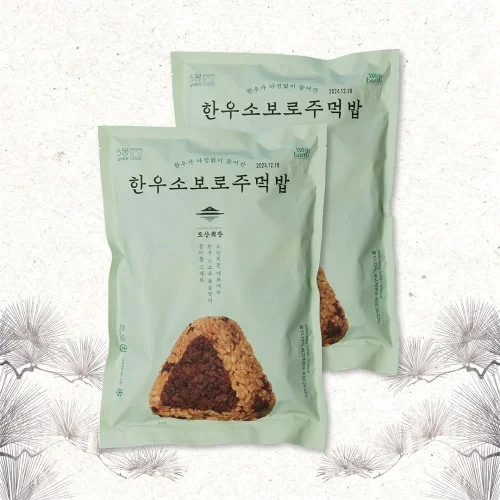 [04621] 도산회관 한우 소보로 주먹밥 5개입 500g, 2개