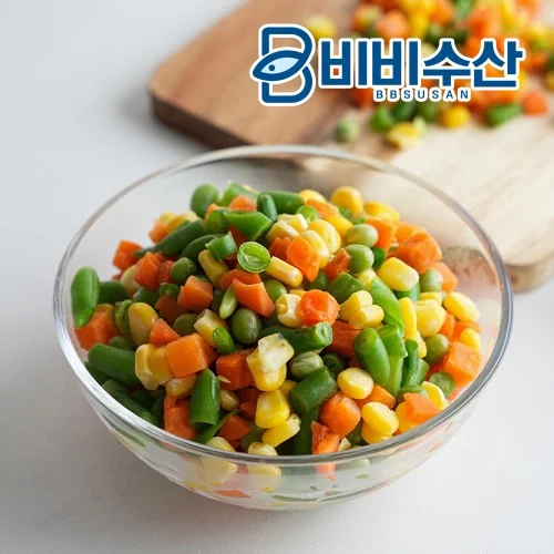 [04673] 냉동야채 혼합야채 샐러드용 볶음밥용 4종 1kg