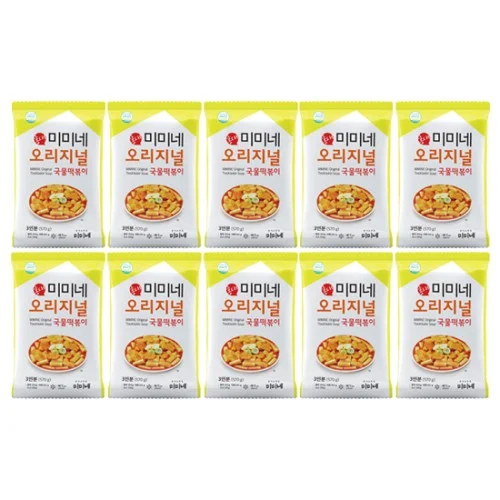 [04711] 미미네 오리지널 국물떡볶이 X 기본맛, 570g, 10개