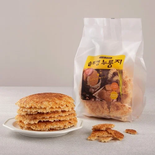[04724] 국산쌀 수제 솥뚜껑 누룽지 1kg + 1kg(총 2kg) 40인분 아침식사대용 숭늉