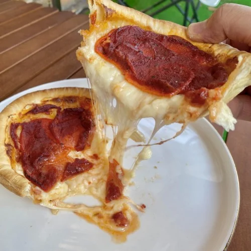 [04734] [훈스파이] 시카고피자 수제 1인피자 페퍼로니 페스츄리 에어프라이어가능