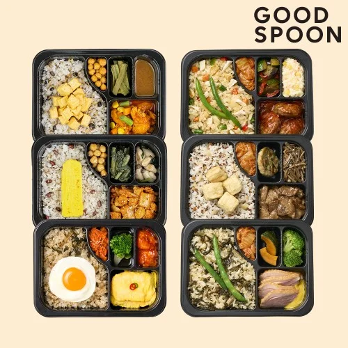 [04741] 굿스푼 당뇨식 식단 배달 6종 6팩 임당 도시락 식단표 맛있는 덮밥 솥밥 반찬 음식 관리