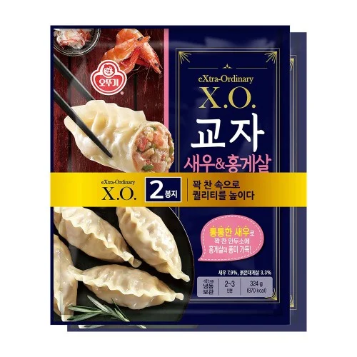[04764] [3개 이상 15% 할인] 오뚜기 X.O. 교자새우&홍게살만두 324g 2개 외 16종