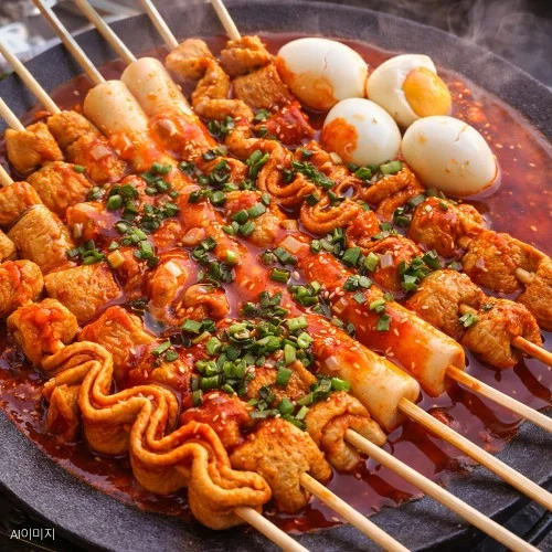 [04807] 별미 제천 빨간 어묵 매운 오뎅탕 부산 꼬치어묵 1팩+1팩