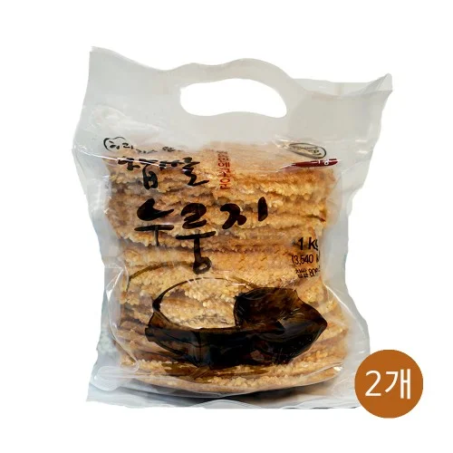 [04810] 라이스웰 찹쌀누룽지 1kg, 2개입, 1개