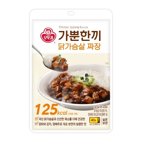 [04867] 오뚜기 가뿐한끼 닭가슴살 짜장 130g