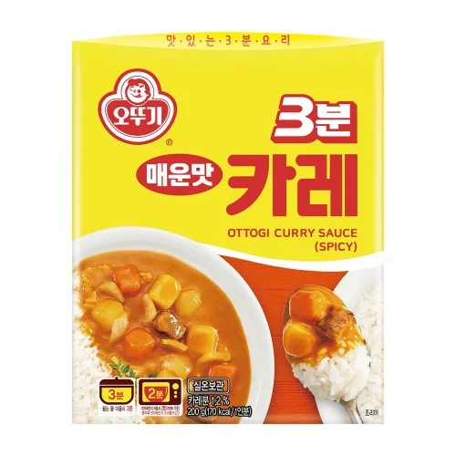 [04882] 오뚜기 3분 카레 매운맛, 200g, 1개