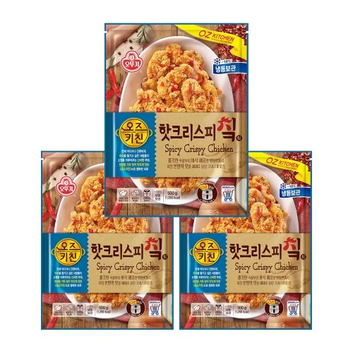 [04915] 오뚜기 오즈키친 핫크리스피치킨 500g 3개
