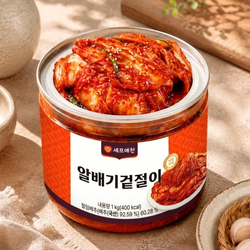 [04946] 셰프애찬 국내산 알배기겉절이 1kg/팩