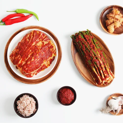 [04963] 맛있게 매운 대전 선화동 실비 김치 1.3kg+파김치 1kg