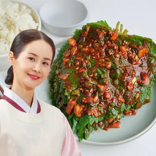 [05021] 김가연 국내산 깻잎김치 1kg 주문 장아찌 양념 생깻잎 맛있는