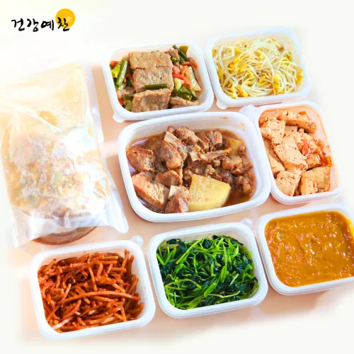 [05037] 반찬정기배송 기본형4회 구독 배달 밑반찬 가정식 수제 인터넷반찬 가게 어르신