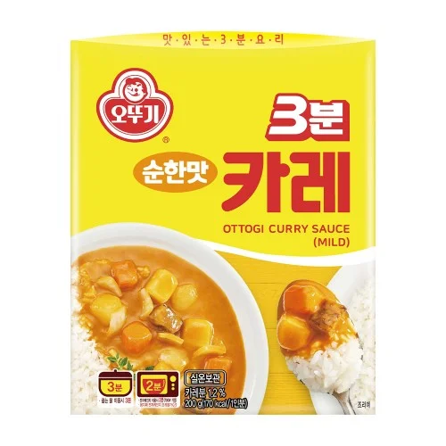[05275] 오뚜기 3분 카레 순한맛, 200g, 1개