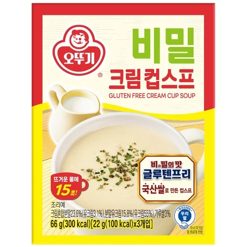 [05292] 오뚜기 비밀 크림컵스프 66g, 1개