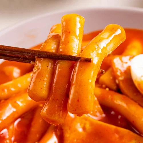 [05303] 쫄깃쫄깃 밀떡 떡볶이 2팩+2팩 보통맛 매운맛