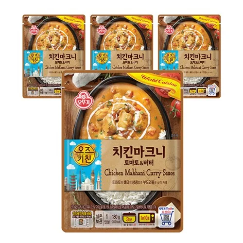 [05336] 오뚜기 오즈키친 치킨마크니, 180g, 4개