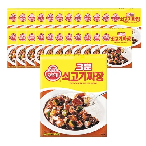 [05339] 오뚜기 3분 쇠고기짜장, 200g, 24개
