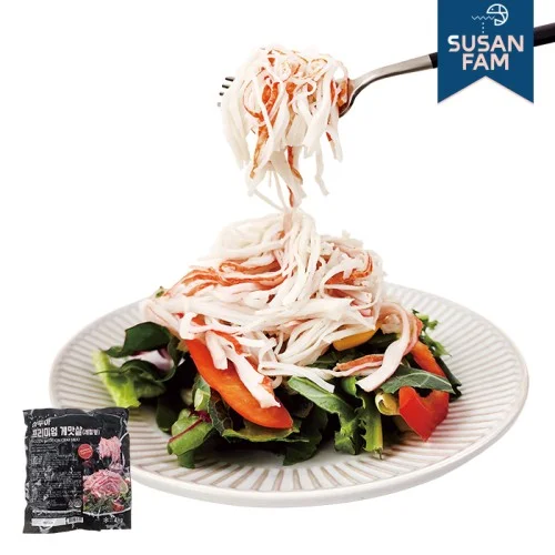 [05347] 게맛살 1kg 세절형 샐러드 맛살 아쿠아 프리미엄 캘리포니아롤 (국내가공)
