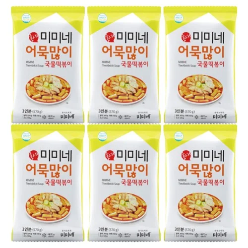 [05363] 미미네 어묵많이 국물떡볶이 X 기본맛, 570g, 6개