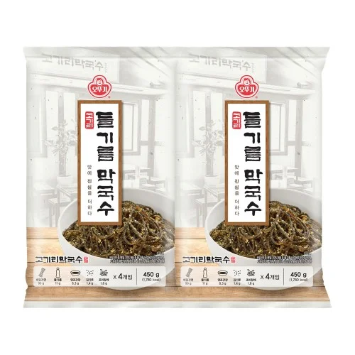 [05830] 오뚜기 고기리 들기름막국수 450g, 2개