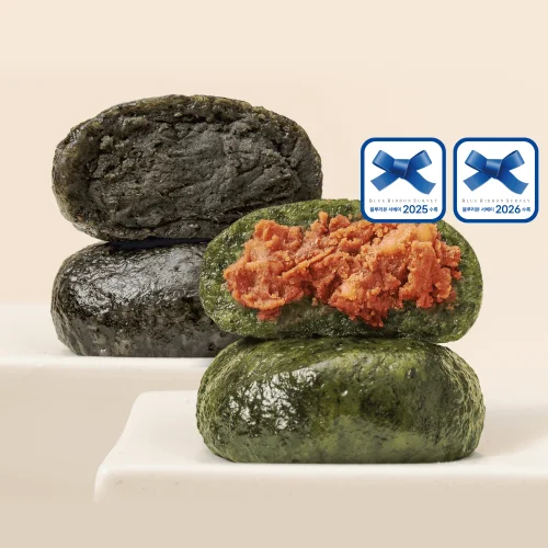 [05957] 찹쌀떡 백년화편 반반세트 32개 답례떡 쑥 호두 수능 밥알찹쌀떡 택배 개별포장 떡맛집