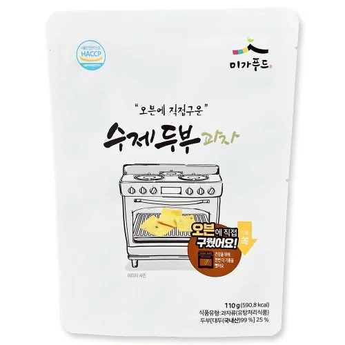[05993] 수제두부 두부과자 110g, 12개