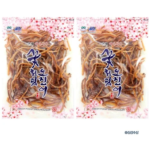 [06026] 꽃처럼 조미 오징어 슬라이스 230g 2개 부드러운 맥주안주 주전부리