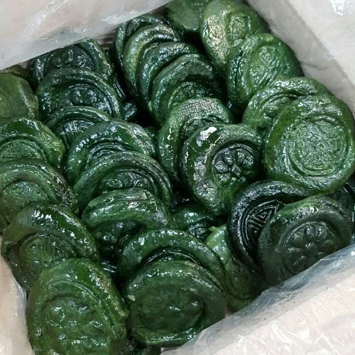 [06080] 쑥개떡 무설탕 수제쑥떡 떡함지