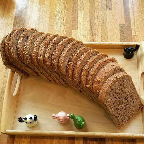 [06092] 통곡물빵 곡물빵 100% 통밀식빵 뺑드상떼 900g 귀리빵 밀가루없는 비건 샌드위치