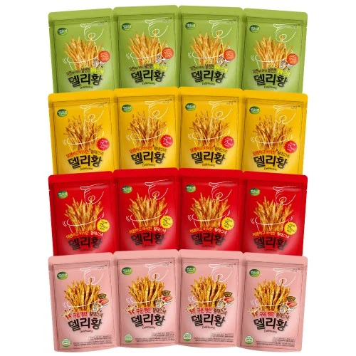 [06122] 황태스낵 단백질 간식 다이어트 안주 델리황 12봉 오리지널 버터 매운 명란맛