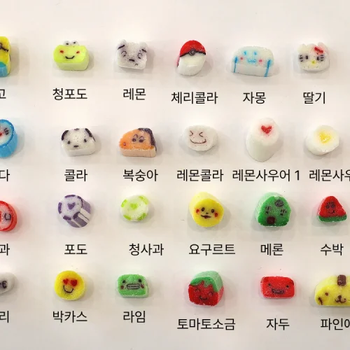 [06137] 뚜기당 24가지 맛 캐릭터 믹스 수제사탕캔디 70g