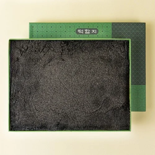 [06143] 떡함지 흑임자인절미 쑥흑임자떡 1kg, 1개