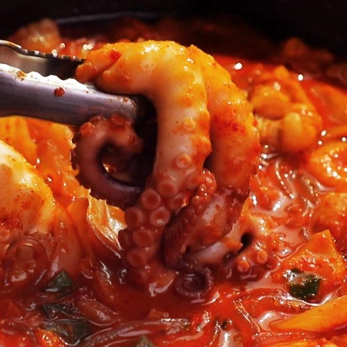 [06651] 푸짐한 통낙지 낙곱새 1300g (2-3인분) 한우소곱창 소고기 포함