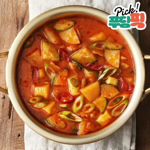[06718] [푸딩픽] 원팩 고추장찌개 320g 밀키트 10분완성 캠핑 자취생 간편식