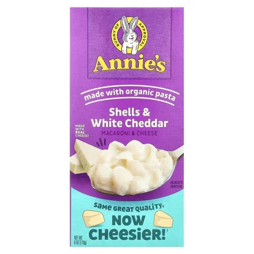 [06753] Annies Homegrown 마카로니 치즈 쉘 화이트 체다 170g 6oz